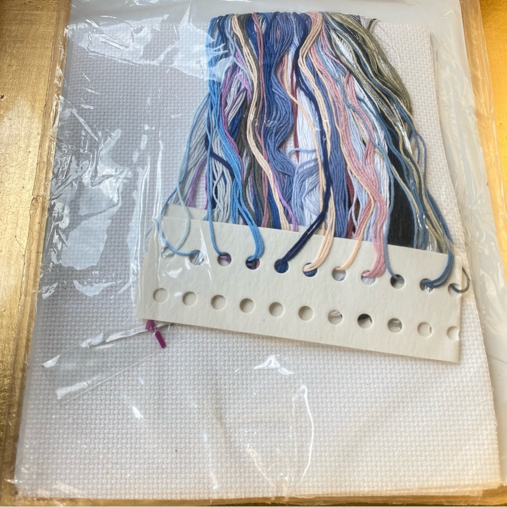 Cross Stitch ”Blue Lanterns” Kit. By Design WorksInc. - Picture 6 of 9